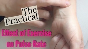 'Examining the Effect of Exercise on Pulse Rate-Updated-Leaving Cert Biology'