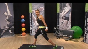 'Resistance band workout: Samantha Clayton\'s Body Blast | Herbalife Fit Tips'