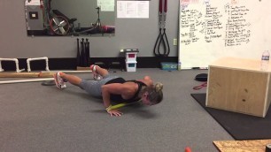 'Miniband Push-Up with Lateral Step | Rippel Effect Fitness'