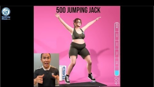 'Chỉ 500 cái Jumping Jack sẽ giúp bạn GIẢM MỠ NHANH - HIỆU QUẢ - TẠI NHÀ  #ryanlongfitness'