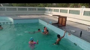 'water polo match in one life fitness Club full enjoy all children #swimmng Dhundwa'