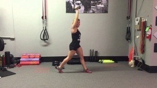 'DB Split Squat - 1-Arm Overhead Hold | Rippel Effect Fitness'