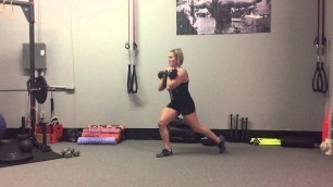 'KB Racked Reverse Lunge - 2-Arm | Rippel Effect Fitness'