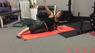 'Side Plank - Bottom Knee Bent | Rippel Effect Fitness'