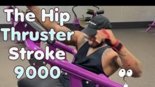 'The hip thruster stroke 9000 ( step your game up) #fitness #shorts #funny #gym #workout'