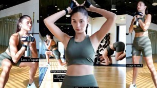 'Miss Universe 2015 Pia Wurtzbach SHOWS OFF her GYM Routines!'