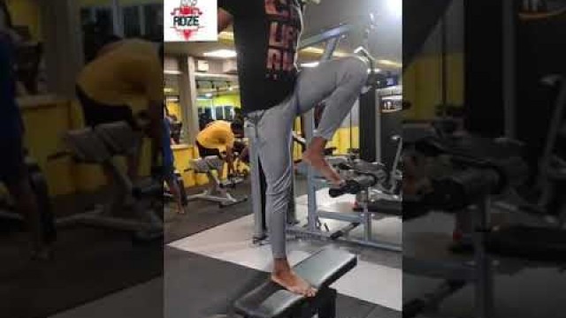 'barbell step up to  reverse Lunges ( adze fitness studio)#madipakkam'