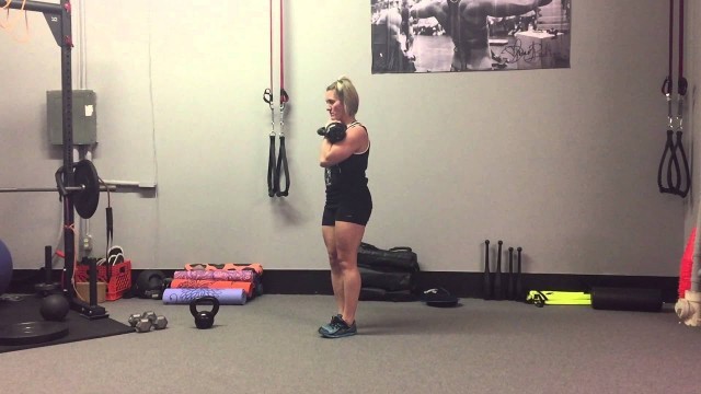 'KB Racked Reverse Lunge - 1-Arm | Rippel Effect Fitness'