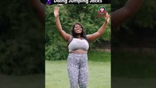 'Fight for Fitness #shorts Video Of Woman Doing Jumping Jacks - Fitness Fitnest Experts'