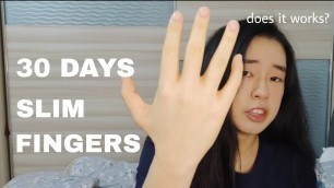 'i did a slim fingers workout for 30 days #slimfingers'