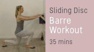'Sliding Disc Exercises - Barre Workout for FAST RESULTS - FULL BODY WORKOUT & Stretch'