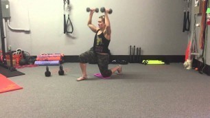 'DB Curl to Press - Half-Kneeling 2-Arm | Rippel Effect Fitness'