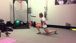 'Slider Split Squat | Rippel Effect Fitness'