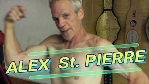 'Alex St. Pierre Old man Wrestling, mature daddy, mature daddy fitness, Older body builder'