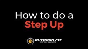 'HOW TO do a Box Step Up | Outdoor Fitness Equipment'