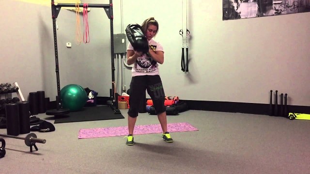 'Sandbag Shouldering Squat | Rippel Effect Fitness'