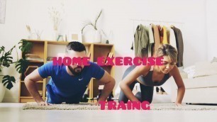 'health& fitness Man And Woman Doing Push-Up Exercise'