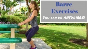 '10 Minute Barre Workout - No Equipment Needed!'