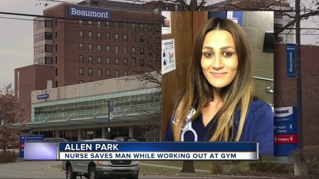 'Woman saves man suffering heart attack at Allen Park L.A. Fitness'