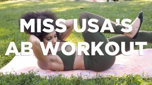 'Miss Universe Ready Ab Workout Routine by Miss USA Cheslie Kryst'